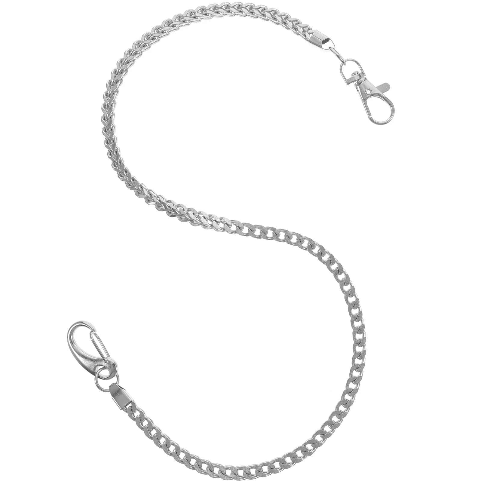 

57Cm Metal Pants For Men Silver Durable Wallet Keychain Punk Style Trousers Chain Accessory For Jeans Hip Hop Dance Mens Fashion