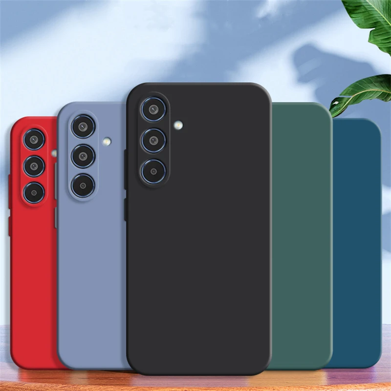 Für Samsung Galaxy A16 Fall Flüssigkeit Silikon Plain Gummi Schutz Telefon Fall Galaxy A16 A36 A36 A56 A06 5G Abdeckung fall Fundas