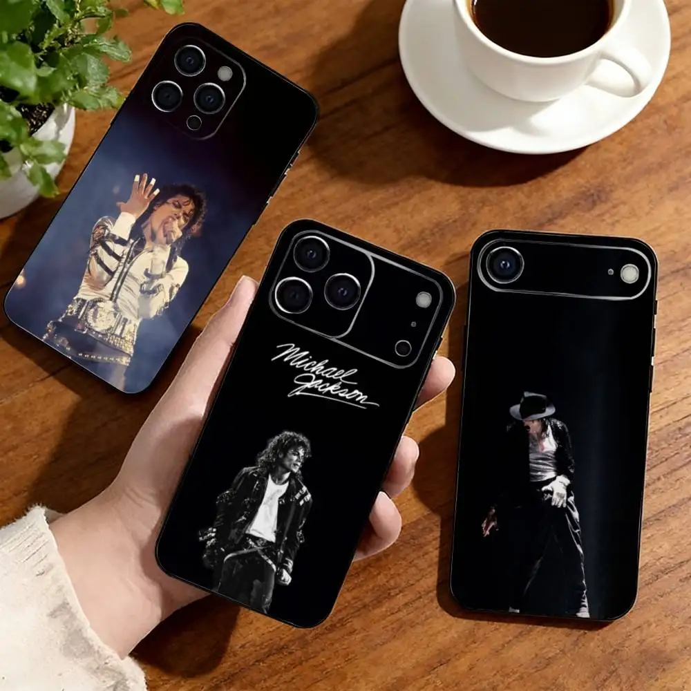 Singer M-Michael jackson  Phone Case For iPhone17,16,15,14,13,12,11 Plus,Pro Others Soft Black Cover