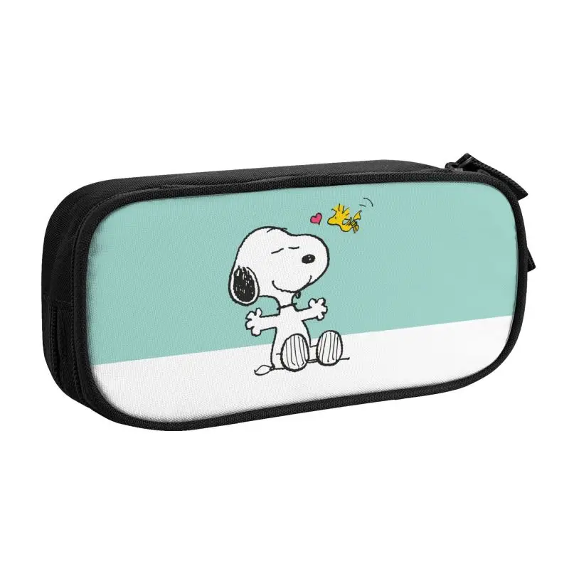 Imagem -02 - Estojo de Grande Capacidade para Meninos e Meninas Acessórios Escolares S-snoopys Anime Caixa de Lápis Kawaii Personalizado