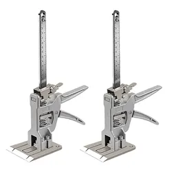 2Pcs Hand Lifting Tool Labor-Saving Arm Jack Door Panel Drywall Lifting Cabinet Board Lifter Tile Height Adjuster Elevator Tool