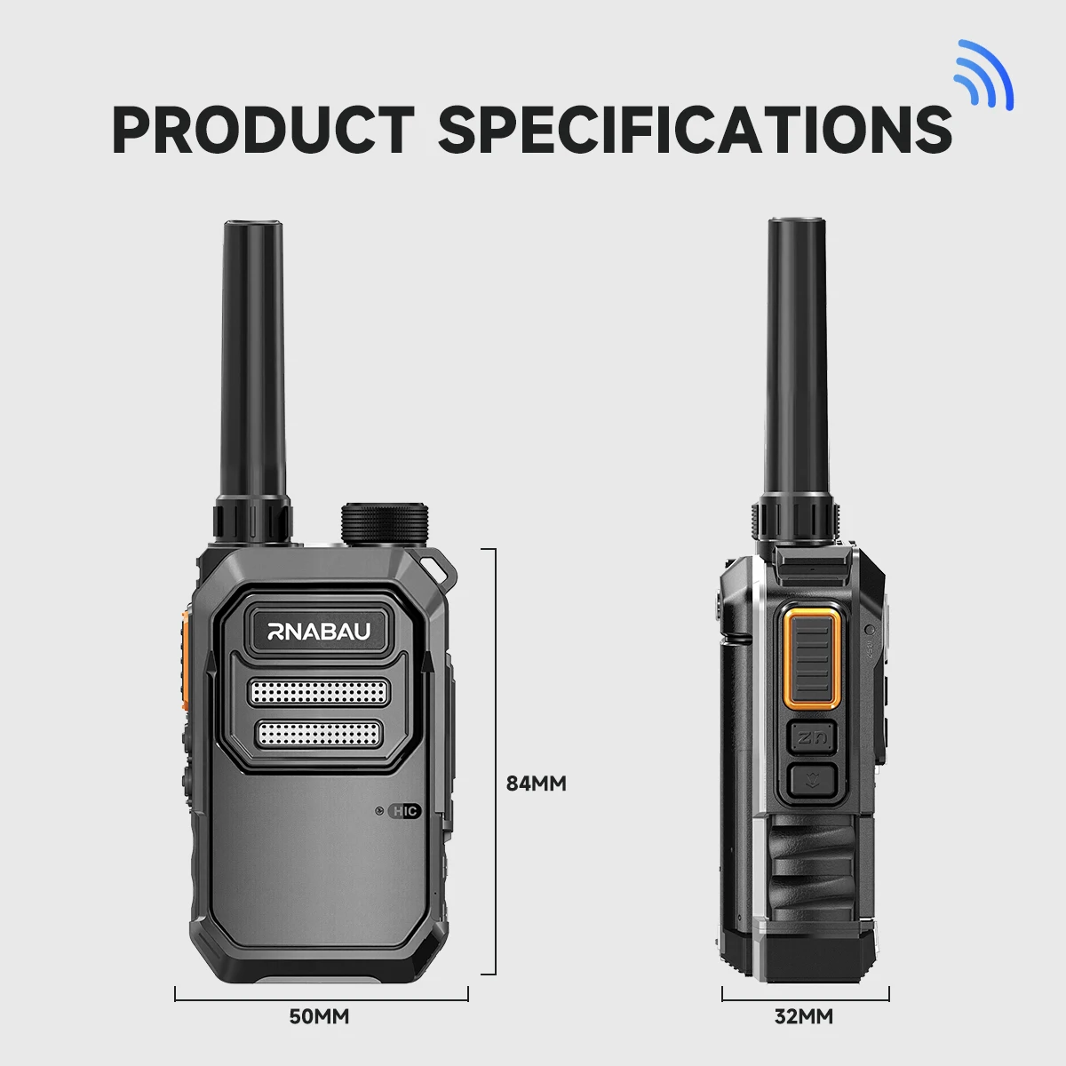 Mini Walkie Talkie X3 16CH UHF 5-10Km 430-440MHz 8000mA Long Range Two Way Radio Portable PTT Compatible with Baofeng Radios