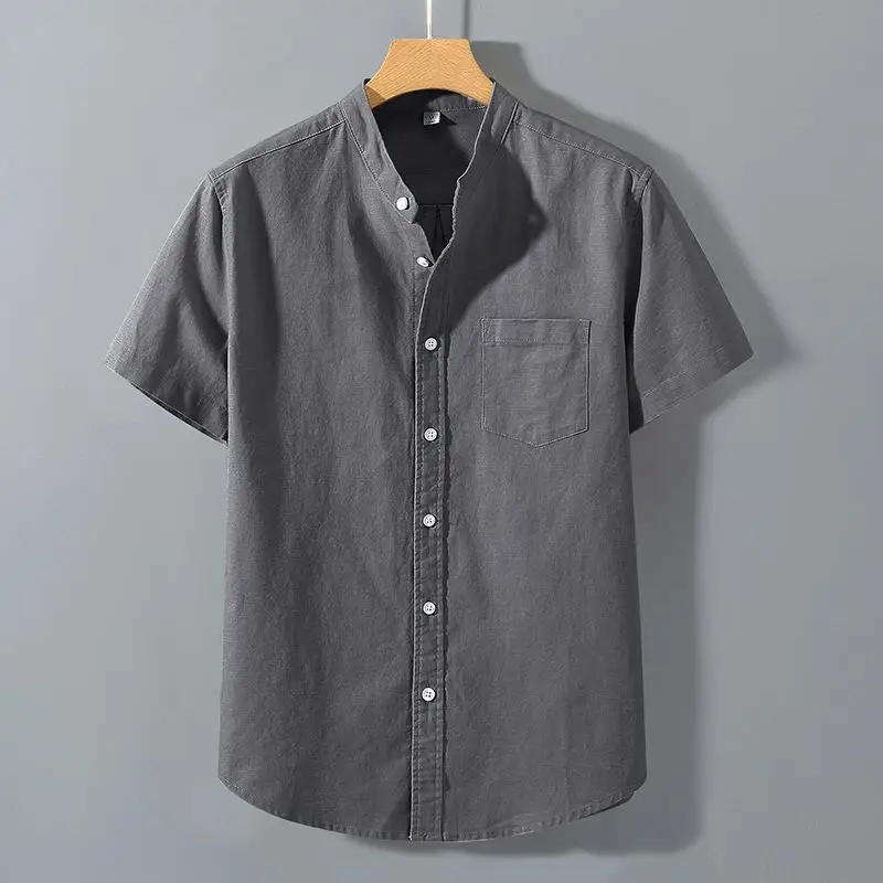 

Мужская средняя хлопковая ткань ort Sve irt Дышащая влажность ng Льняная ткань с деталями Повседневная легкая весенняя irt