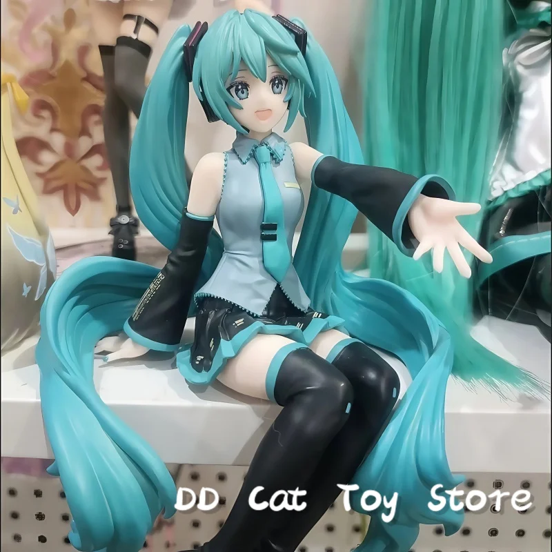 Genuine Furyu 14cm Hatsune Miku Nardack Action Figure Noodle Stopper Kawaii Hatsune Miku Figurine Collectible Toy Birthday Gift