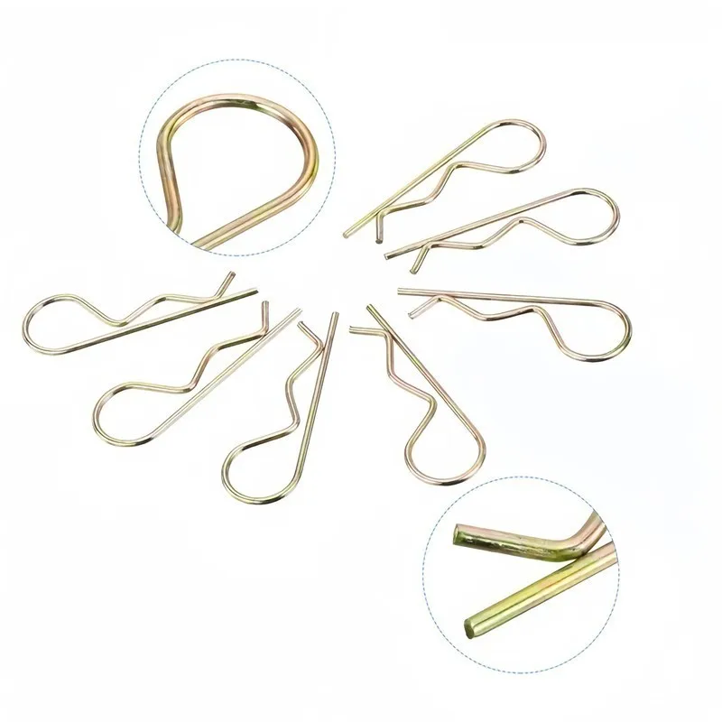 3 pcs 4*60mm M4 M4*60mm Spring Retaining Pins with Reusable Spring Steel, Multipurpose, Practical Versatile