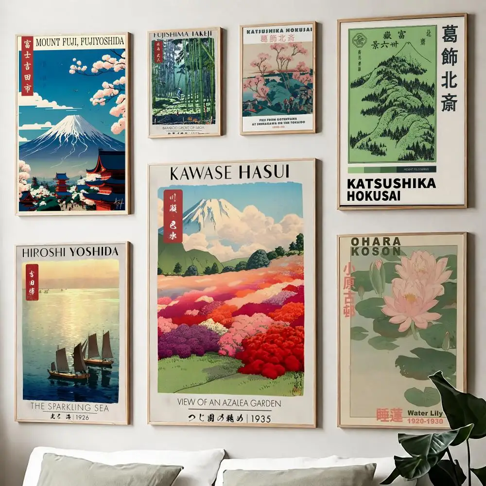 Hokusai Koson Japanese Art Poster Self Adhesive Matte Wall Art Removable Home Room Decoration