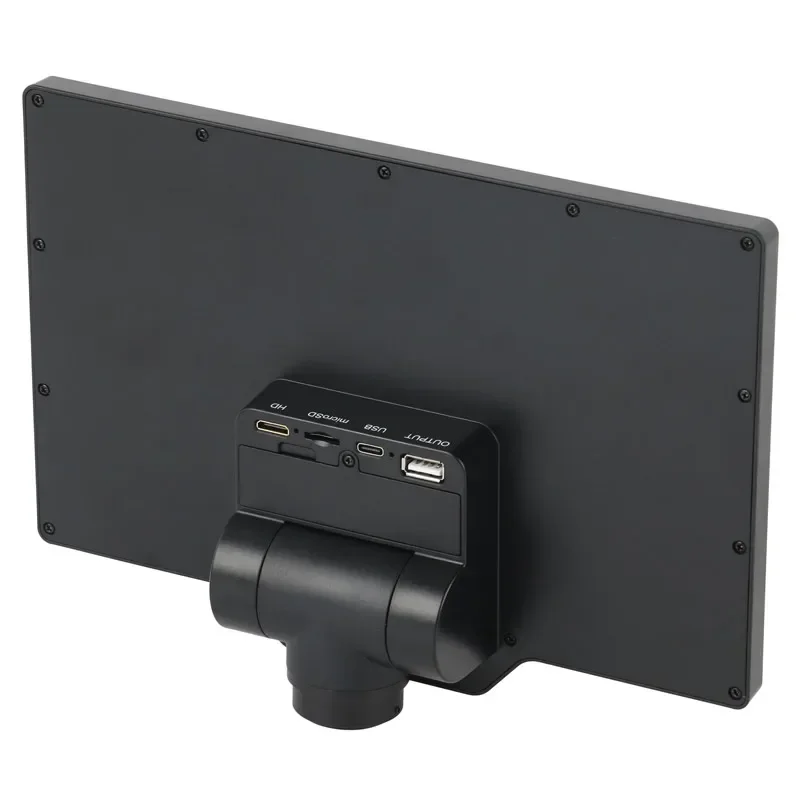 10.1インチ三眼ステレオ顕微鏡,ズーム3.5x-90x,16mp,TF, USB, HDMI,wifi,ビデオカメラ