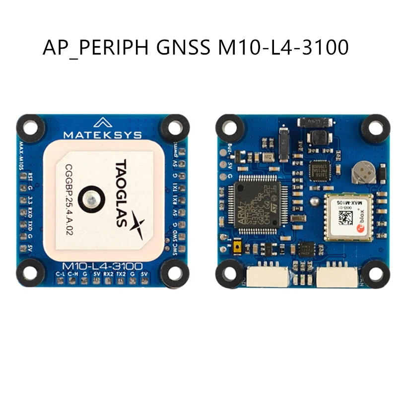 

Matek Systems AP_Periph M10-L4-3100 GPS GNSS U-Blox MAX-M10S With AirSpeed Sensor SPL06-001 Module For RC FPV Racing Drone