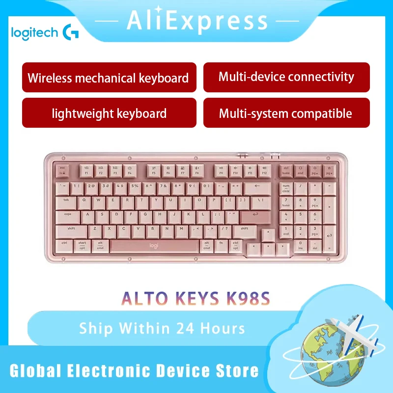 

New 100%Original Logitech K98S Mechanical Keyboard ALTO KEYS AI Custom Bluetooth Office Gaming Keyboard Mechanical keyboard
