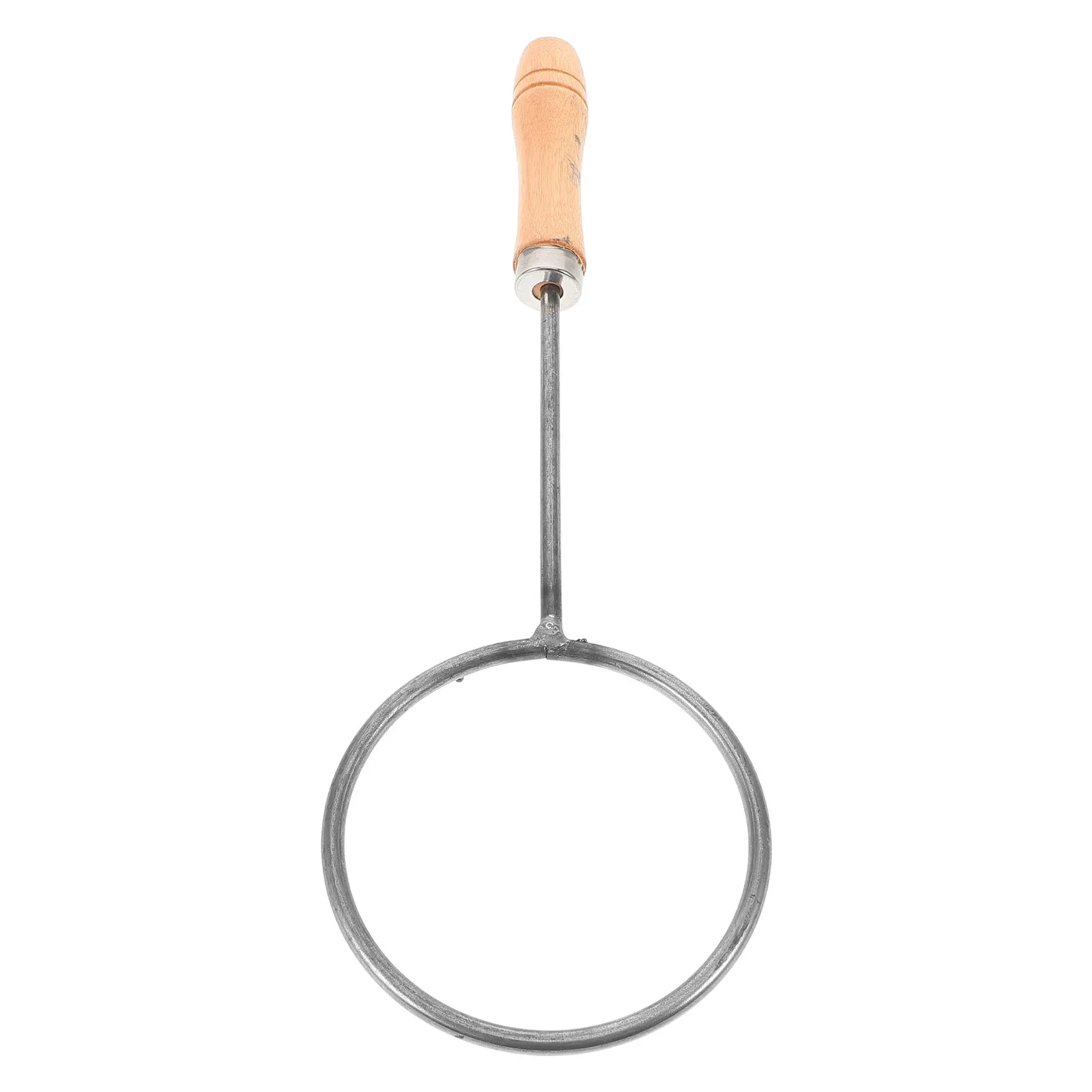 

Резак для стеклянных бутылок с деревянной ручкой и круглым железным кольцом для изготовления подсвечников и ваз своими руками