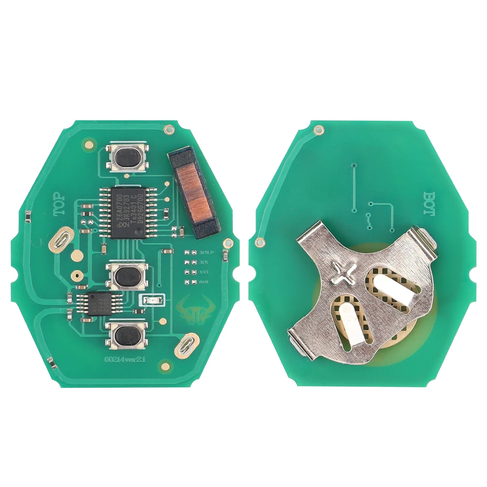 Sunshine CAS2 Sytem Remote Smart Car Key Circuit Board For BMW E38 E39 E46 X3 X5 Z3 1/3/5/7 Series 3Buttons 315mhz/433mhz868Mhz