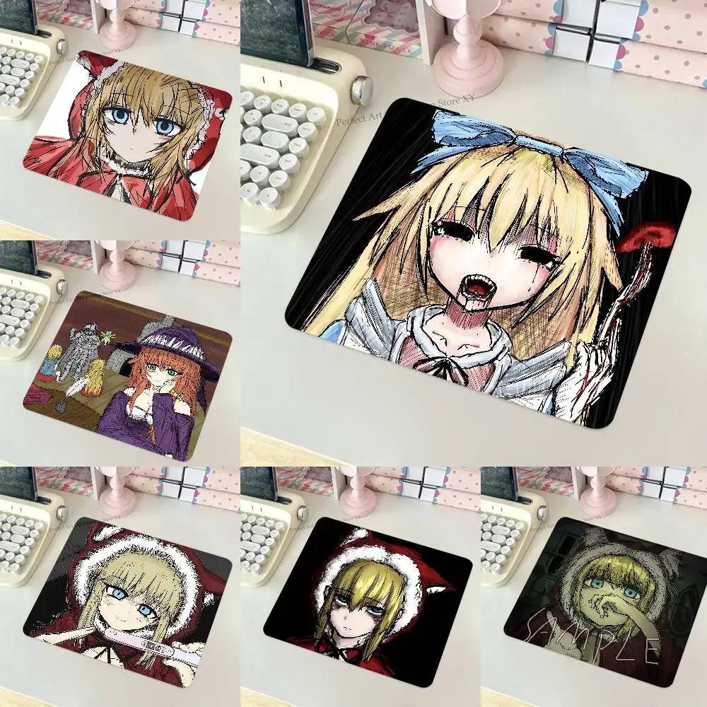 Game Black Souls Anime Mousepad Small LockEdge Mouse Pad For Gamers Computer Desk Pad Rectangular Anti-slip Rubber
