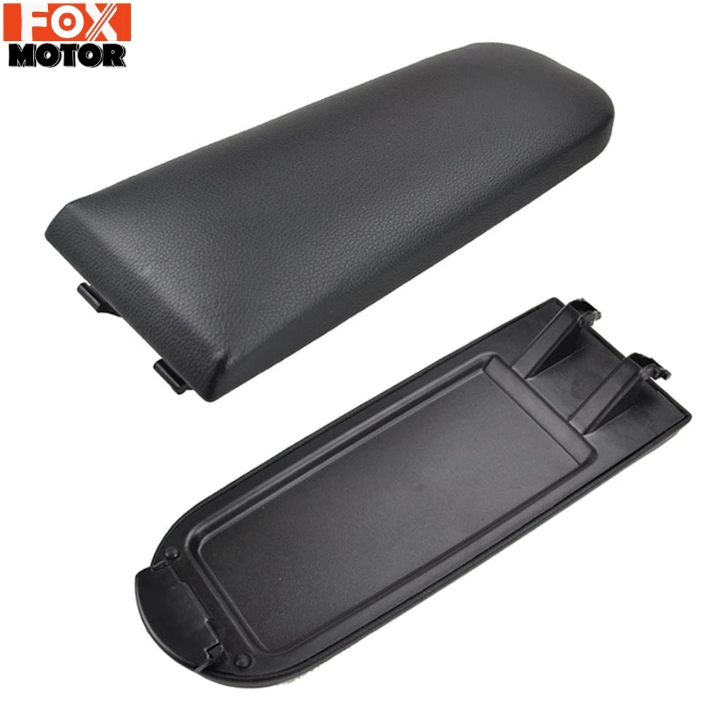 For VW Jetta Golf 4 MK4 Bora Passat B5 Beetle Polo 6R 9N 9N3 Center Console Arm Rest Lid PU Leather Armrest Cover Latch