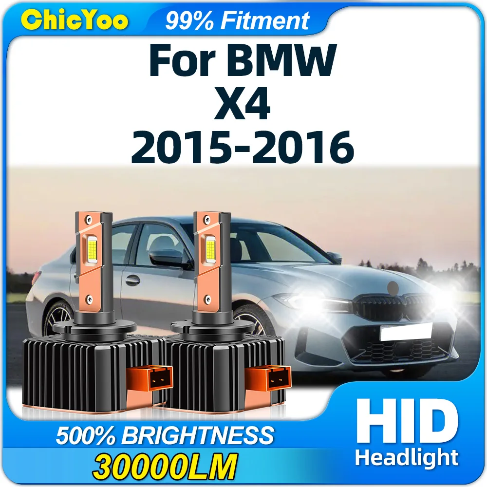 

120W D1S LED Car Headlights Bulbs 30000LM Plug&Play HID Xenon Lamps 12V 6000K White Canbus No Error For BMW X4 2015 2016