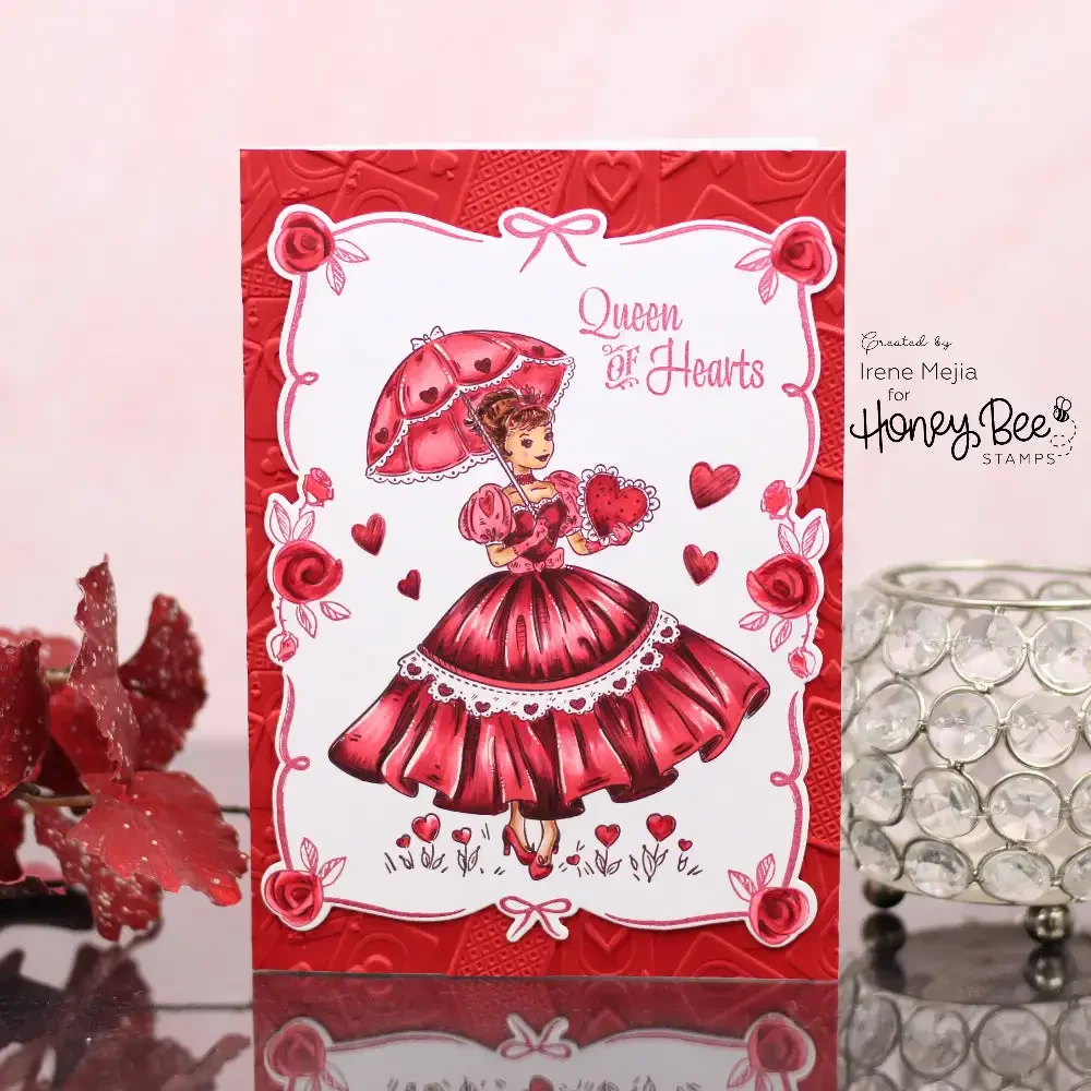 Bouquet Queen Of Hearts Lucky Jackpot Love Wins Metal Cutting Dies Silicone Stamps Scrapbooking Stencil Photo Album Card DIY Pap