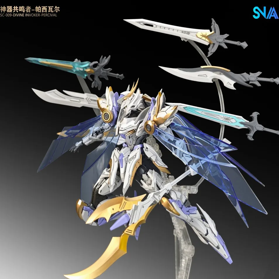 SNAA MODEL1/144 SC-009 DIVINE INVOKER التأثير الدائم الشكل ديلوكس Mecha وضع عدة فرسان الطاولة المستديرة نموذج جمع لعبة #4