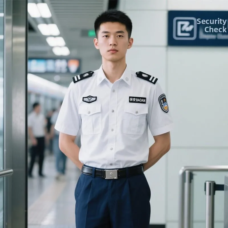 

Комплект рабочей одежды из ледяного шелка Ice Silk Qui Dry Securi для мужчин и женщин: дышащий, для весны и лета, для работы в метро и других отраслях.