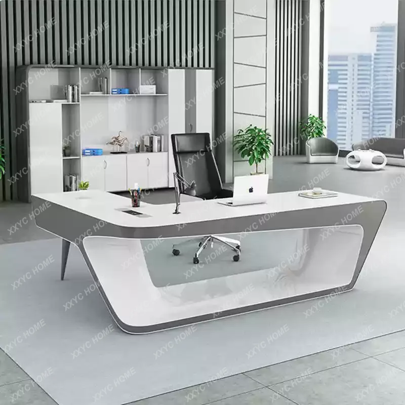 

JJFrench Style Paint File Cabinet Boss Modern Office President Simple Background Light Luxury Storage Cabinet