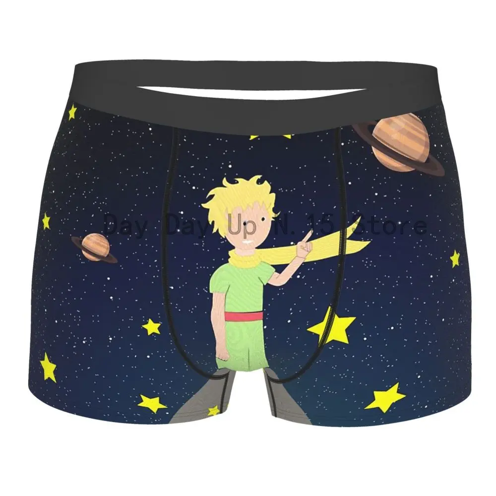 

Many Stars The Little Prince About Life and Human Nature Underpants Cotton Panties Men's Underwear Shorts Boxer Briefs