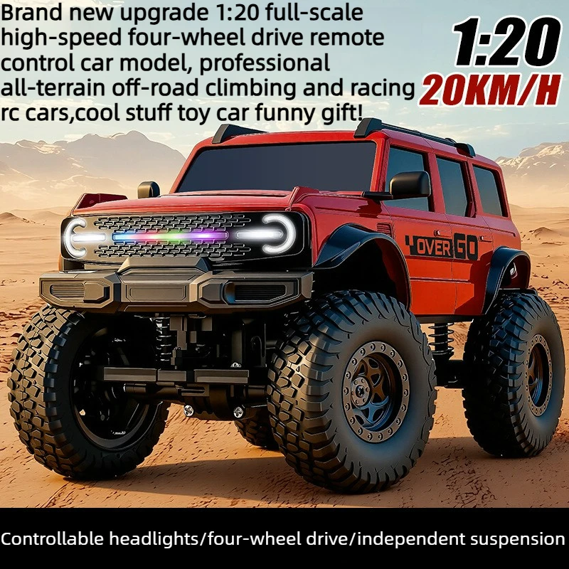 Cool Stuff Toy Car Funny Gift-1:20 Full-scale High-speed 4WD Rc Truck,Remote Control Car,Off-road Climbing Rc Cars,Toys for Kids