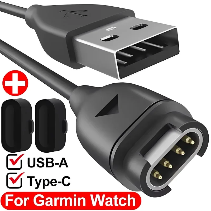 

For Garmin Watch Universal USB Type-C Charger USB-A USB-C Charging Cable for Fenix 5 5S 5X Plus 6 6S 6X Pro 7 7S 7X Chargers