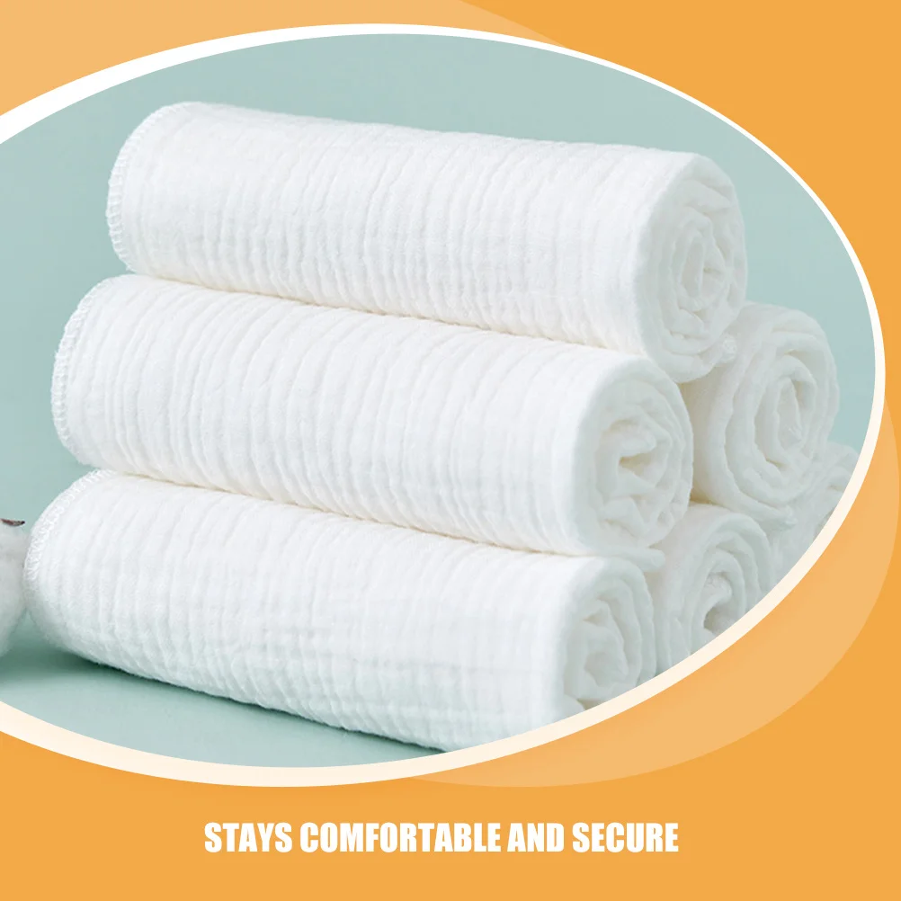 8 قطع من حفاضات الأطفال القطنية القابلة للتنفس من القماش الناعم، قابلة للغسل وقابلة لإعادة الاستخدام للعناية بتدريب الأطفال حديثي الولادة