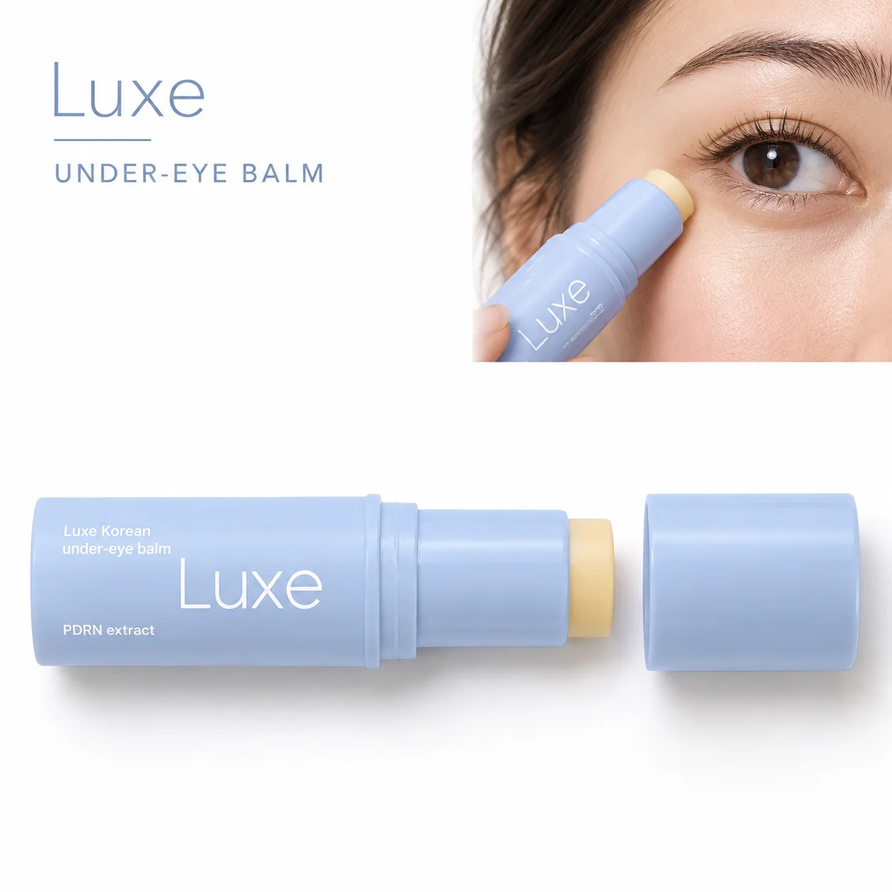 Collagen PDRN Eye Balm Stick Multi Purpose Hydrating Eye Care for Under Eye Dark Circles Puffiness Fine Lines