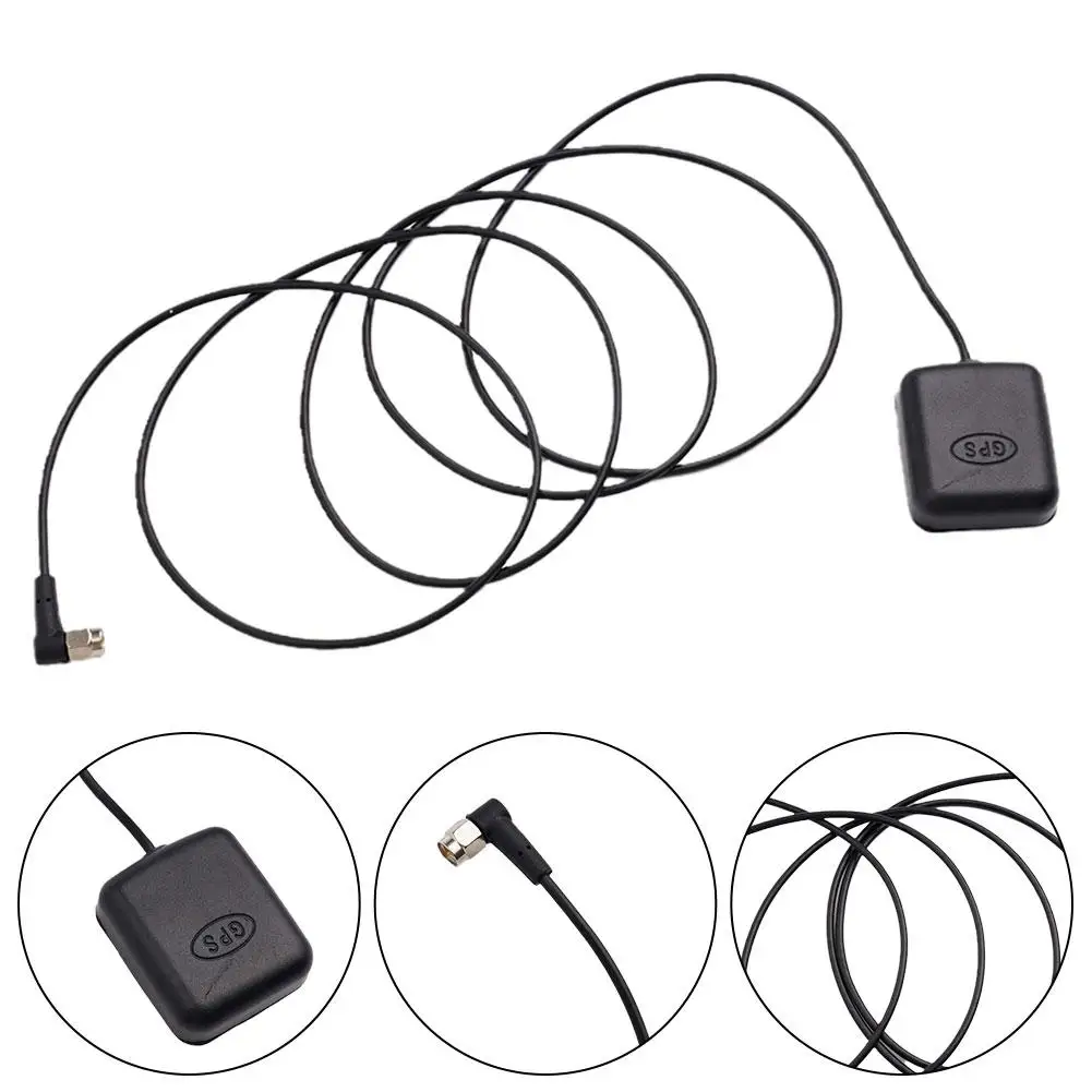 Car GPS Active Antenna SMA Male Connector Cable Universal Disassembly Android Radio GPS Adapter Portable USB Video RCA Cable