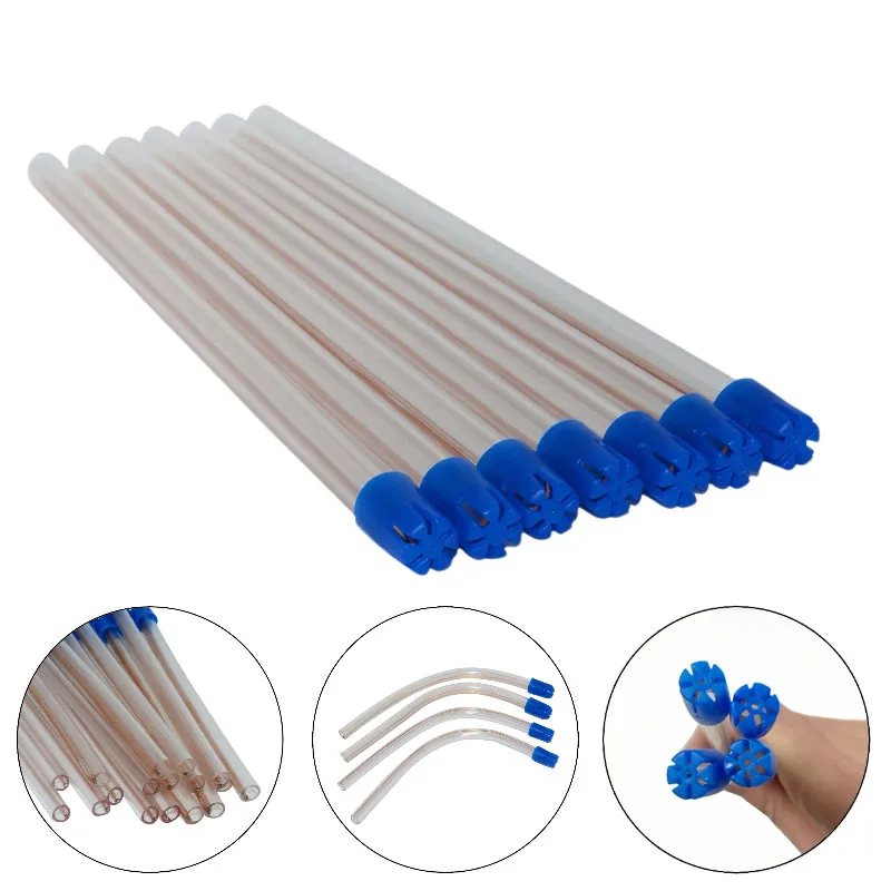 

100Pcs Dental Disposable Saliva Ejector Aspirator Tube Oral Care Dentis Consumables Bendable Dentistry Materials Clinic Tools