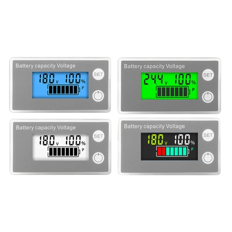 

DC8-100V Two Wire Meter Digital Voltmeter with Percentage Display Backlit VoltTester Gauge VoltmetreMonitor