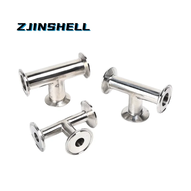

OD19mm-102mm (3/4"-4")Stainless Steel SS304 Sanitary 3 Way Tee Ferrule 1.5” 2” 3” 4”OD50.5-119MM Fit 1.5"-4" Tri Clamp