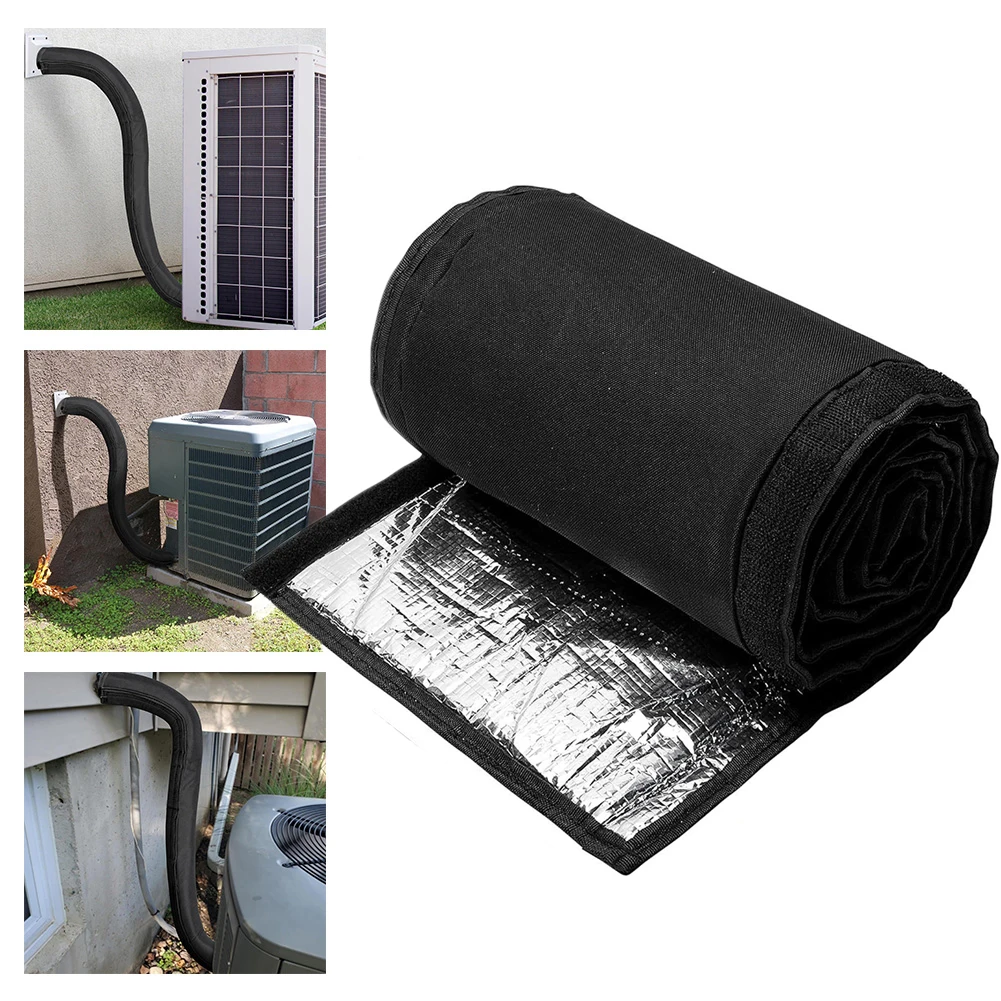 1 قطعة HVAC أنبوب نحاسي غطاء عازل كم أكسفورد القماش 3-layer 72*10.2 ''غطاء أنبوب تكييف الهواء الشمس واقية مقاوم للماء