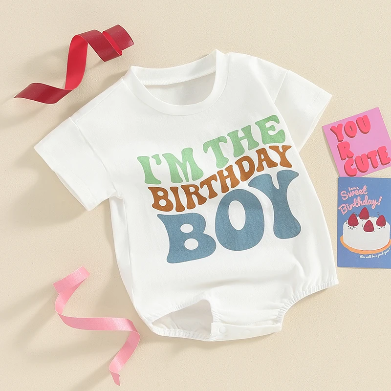 I m the Birthday Boy Outfit 1 Year Old First Birthday Romper 1st Birthday Shirt My First Birthday Baby Shirt