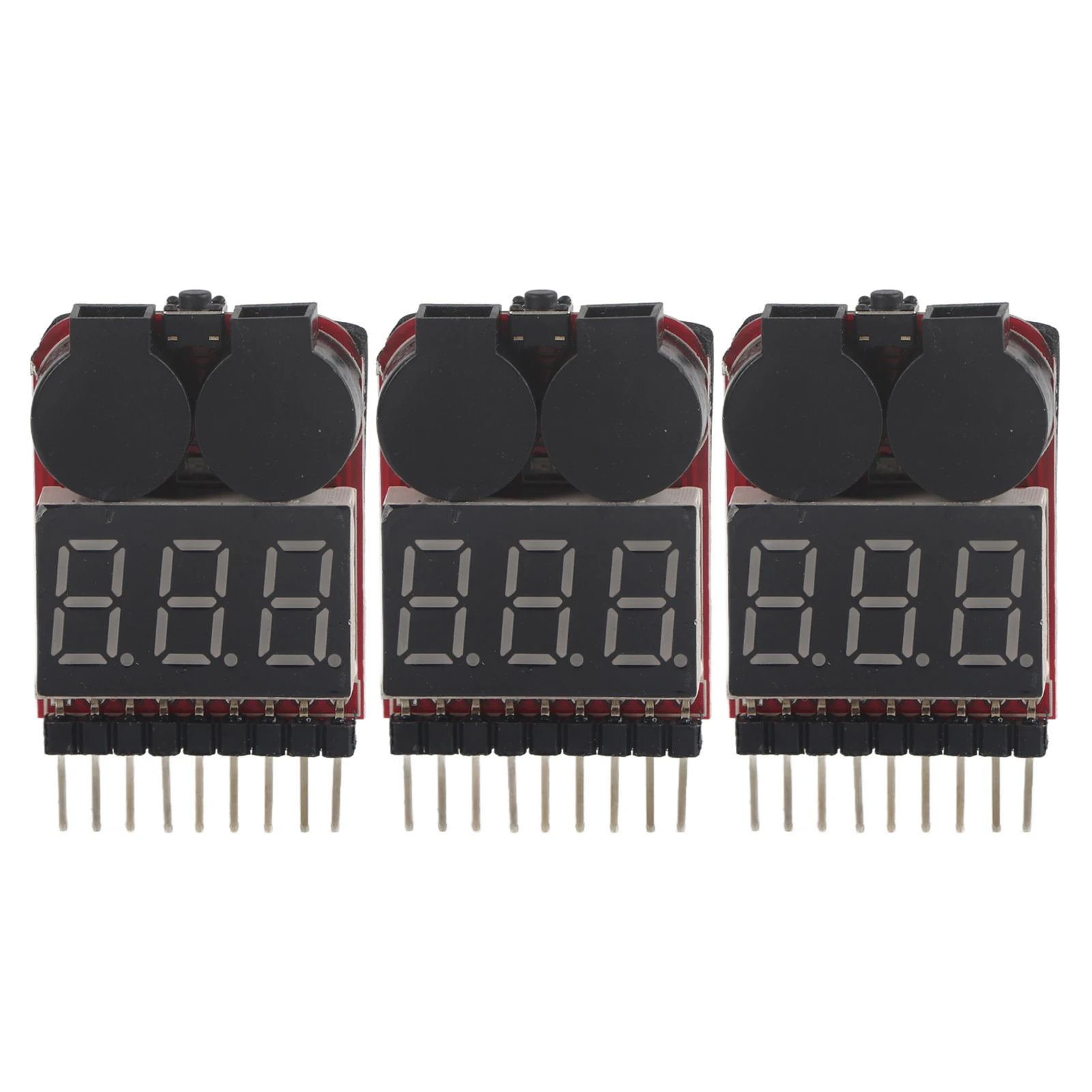 

/set RC 1S-8S Battery LED Tester Low Voltage Alarm Buzzer Checker RC Accessory Battery Voltage Checker