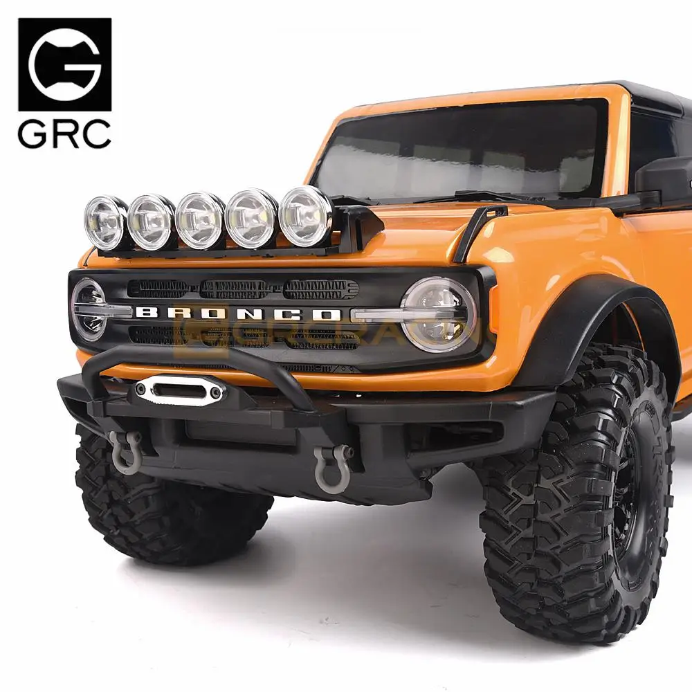 GRC Roof Spotlight Searchlight Headlights LED Lights Lamp for TRX4 New Bronco Blazer SCX10 JK 90046 Upgrade Option Parts #G170H