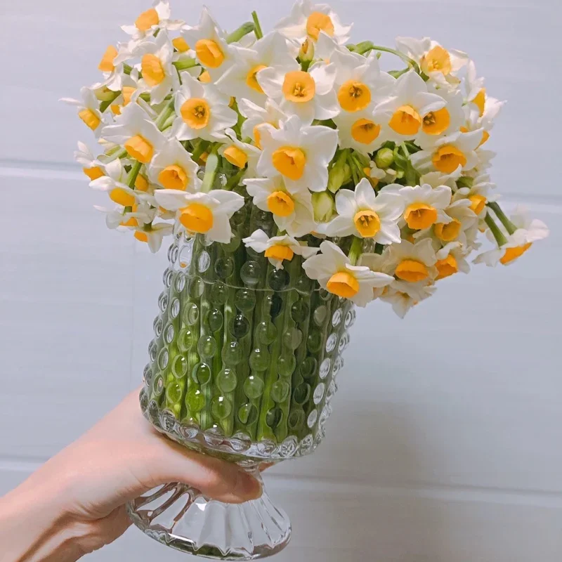 

Glass Vase Transparent Glass Flower Pot For Living Room Home Decor Desktop Candlestick Vase Ornaments ваза для цветов 화분