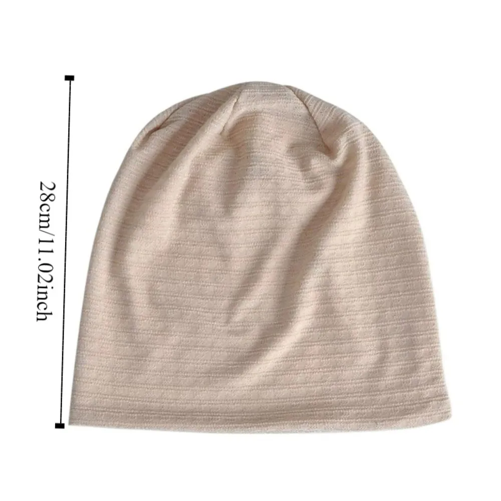 قبعات النسيج المشارب مترهل قبعة صغيرة لينة طبقة مزدوجة محبوك في الهواء الطلق فضفاض Skullcaps تنفس يندبروف رقيقة التحوط قبعة #6