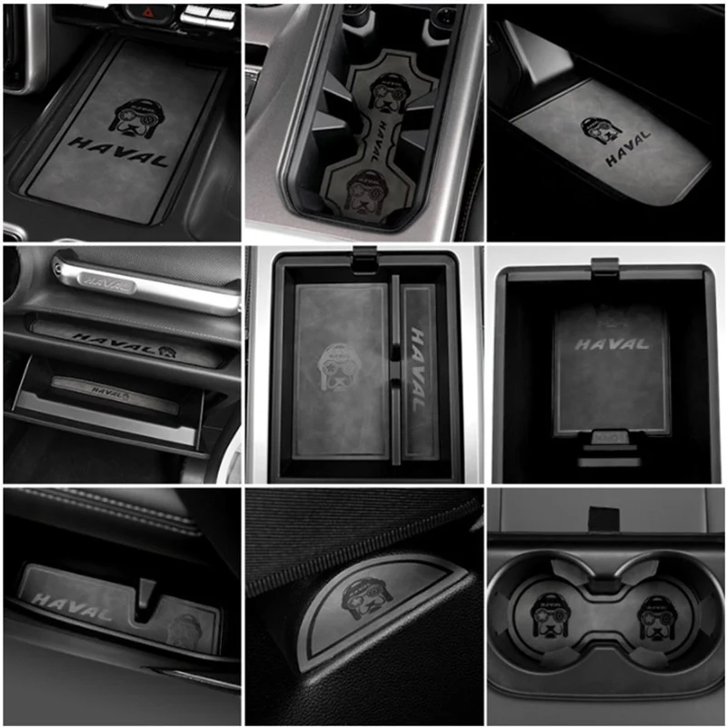for GWM Haval DARGO G1 2021-2026 Gate Slot Gasket Water Cup Groove Storage Box Anti Slip Pad Interior
