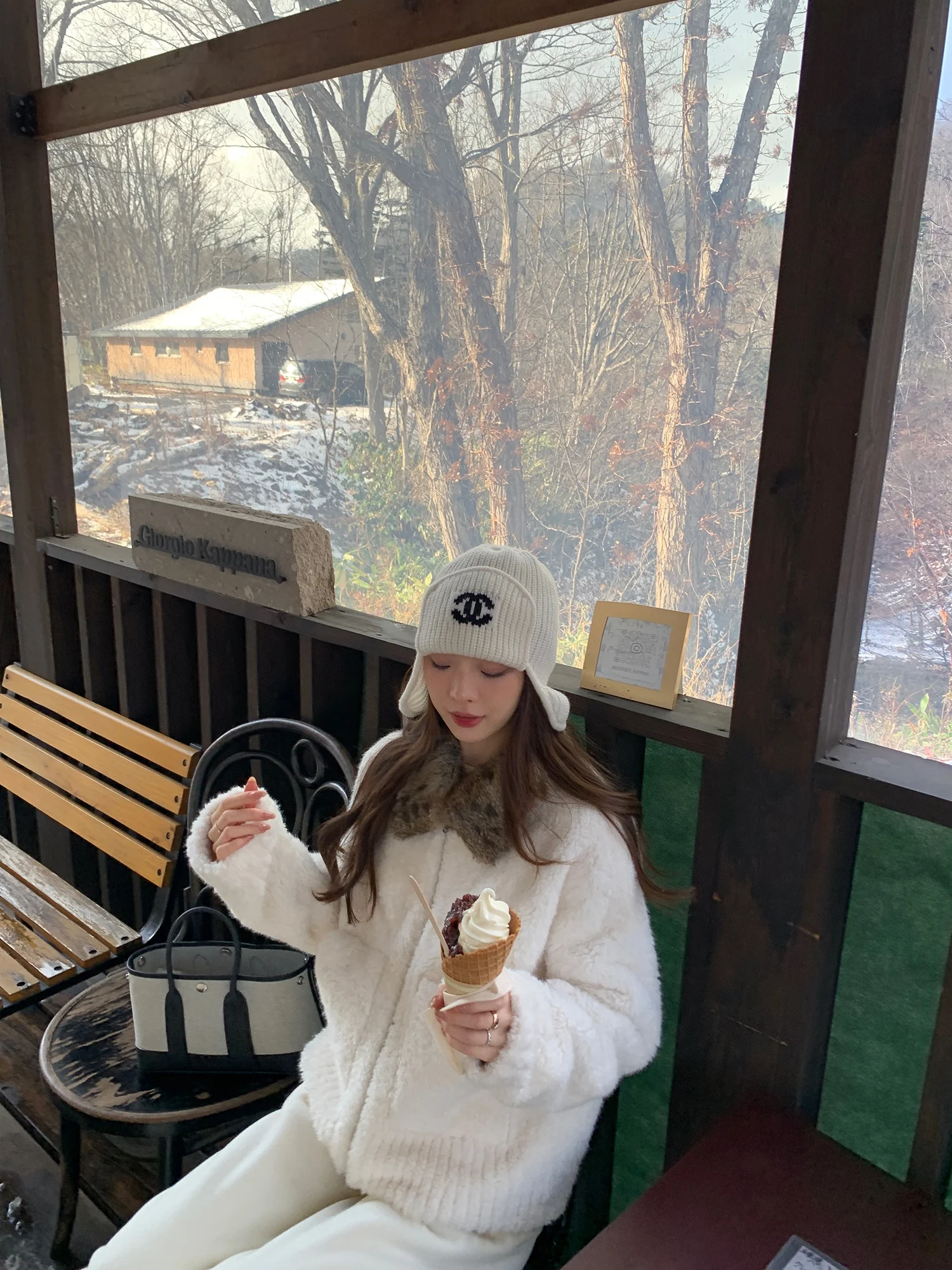 

Женское зимнее пальто Le Lalin с воротником из мягкого кроличьего меха с леопардовым принтом, теплое, нежное, с длинными рукавами, средней длины