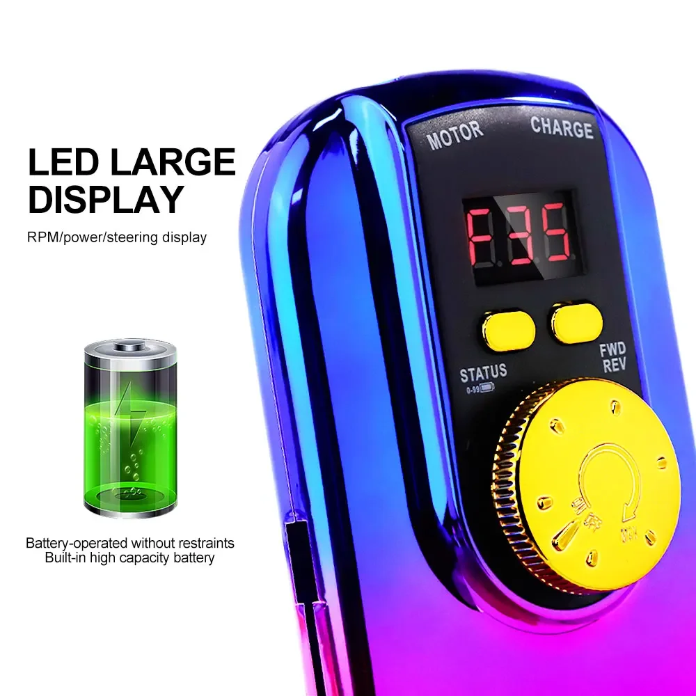 Trapano elettrico portatile per unghie 35000 giri/min con display LCD ricaricabile per strumenti professionali per manicure con gel acrilico