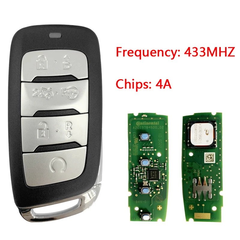 

for Changan CS85 COUPE 2019-2021 Original genuine 4A chip 433MHZ smart key card CN035016