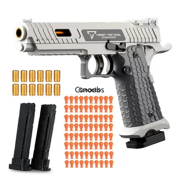 2011 Shell Throwing Toy Gun Continuous Firing Blowback Soft Bullet Pistole Modell Leere hängende Airsoft-Geburtstagsgeschenke für Jungen