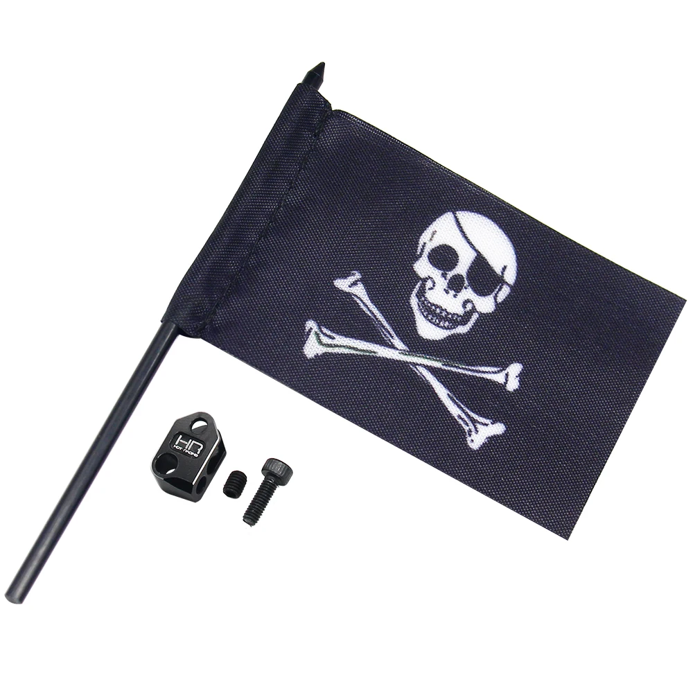 Hot Racing 1/18 Jolly Roger Flag W/Alum. Mount Grom