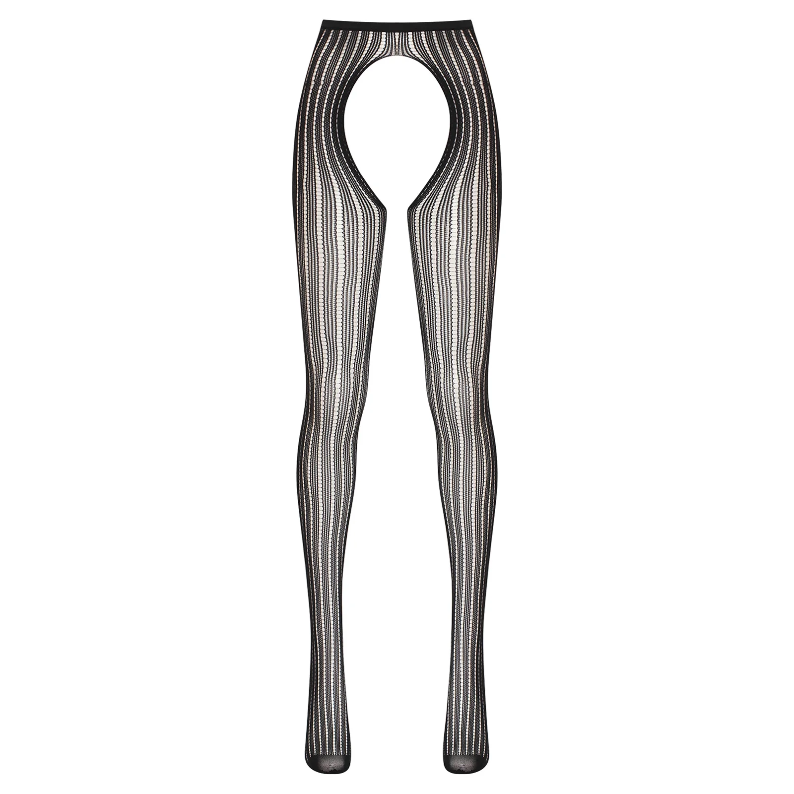 

Women's Lingerie Fishnet Stockings Pantyhose Opening Crotch See Through Bodystockings Tights for Anniversary Erotic Nightwear
