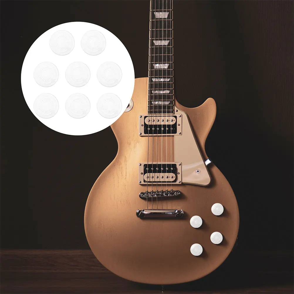 

10 Pcs Effect Pedal Cap Foot Switch Guitar Nail Ring Topper Abs Accessories for