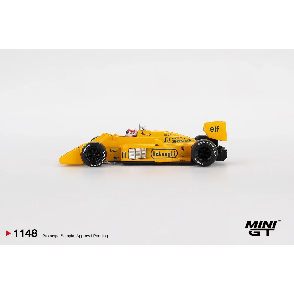 MINIGT 1/64 Lotus 99T #11 Satoru Nakajima 1987 Monaco GP Diecast F1 Model, Blister Hanging Display Package view 3
