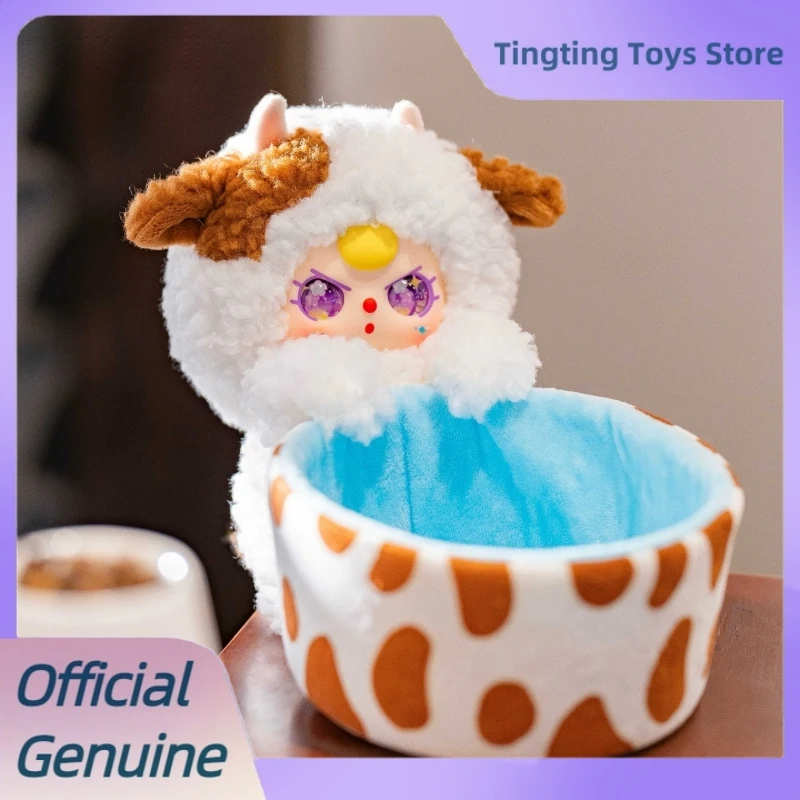 Oryginalny Koszyk do Przechowywania Baby Three, Pluszowa Niespodzianka, Urocza Lalka, Organizer na Drobiazgi na Biurko, Mystery Box, Modne Zabawki, Prezenty Świąteczne