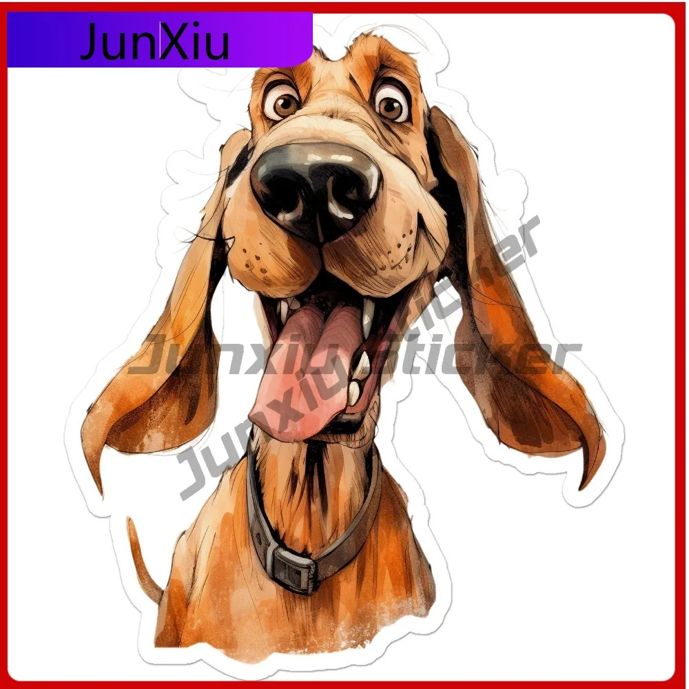 

Chocolate Labrador Dog Funny Must Have Fade Resistant Classic Motorcycle Decal Sticker Waterproof Vinyl Car Laptop Window
