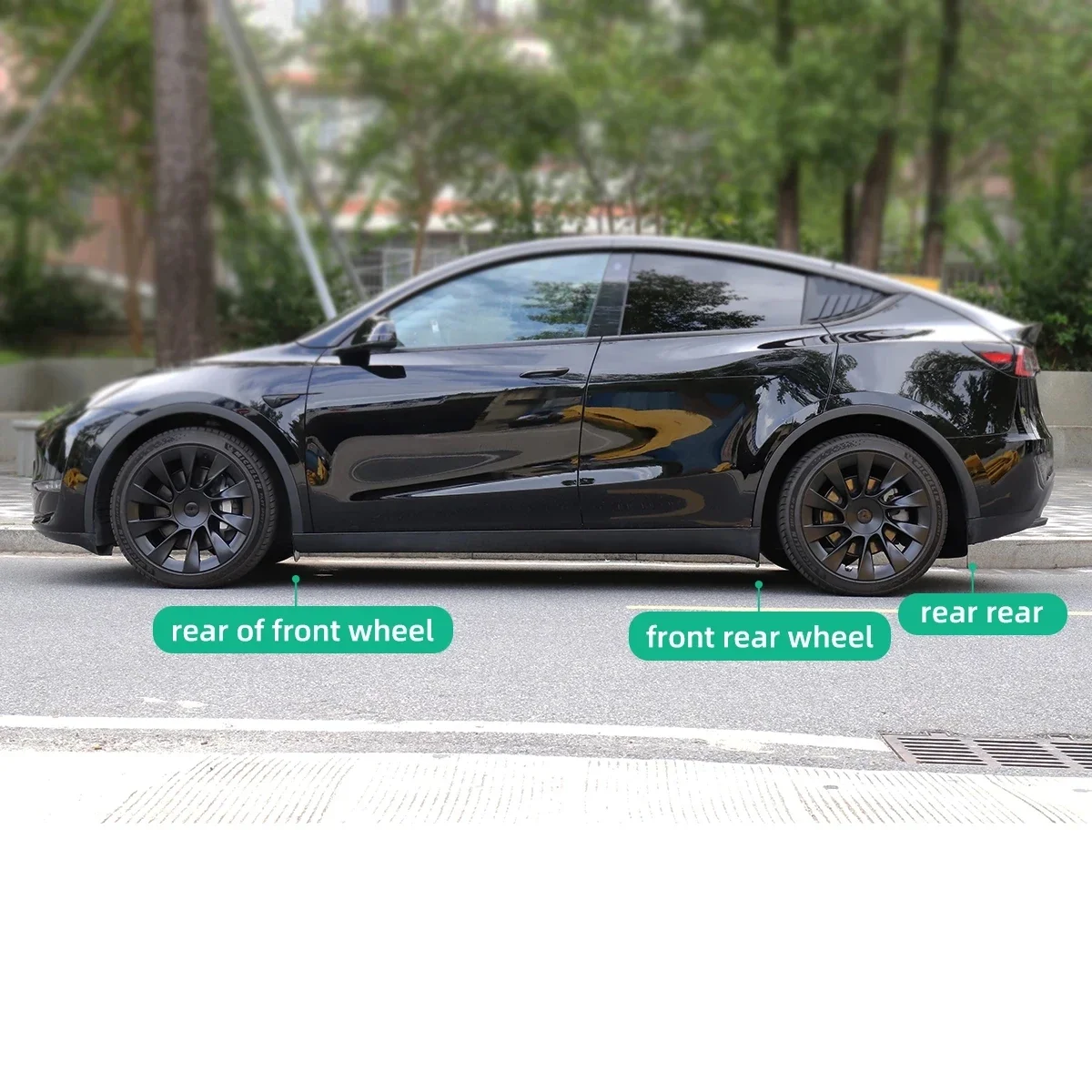 

Mudguard For Tesla Model 3 Model Y 2020-2023 Rear Wheel Mud Flaps Car Modification Accessories Splash Guards Mud Fenders Kit