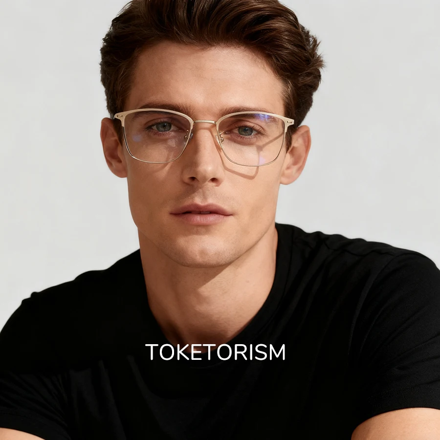 

Toketorism Square Reading Glasses Spectacle Frames Women Myopia Presbyopic Eyeglasses Men Anti Blue Eyewear